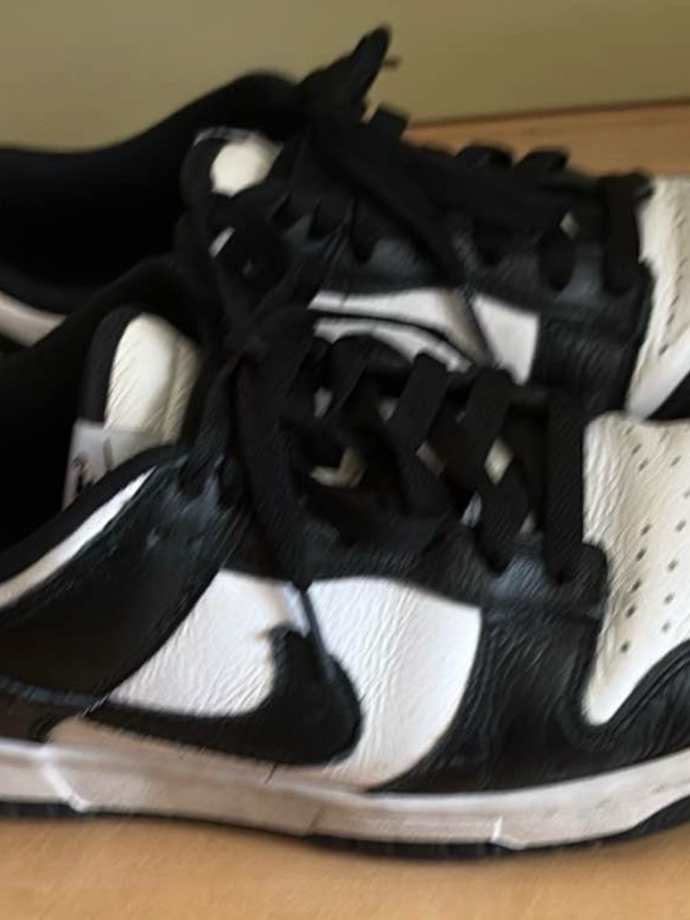 Nike Black and White Dunks size 8 women’s